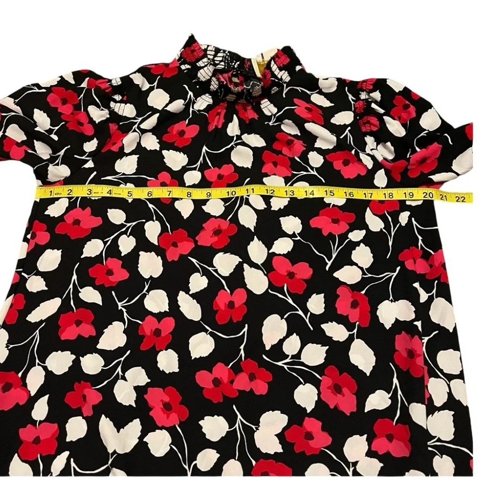 Kate Spade ‘Vintage Fleur Crepe’‎ Pink Floral print Cocktail Dress Small